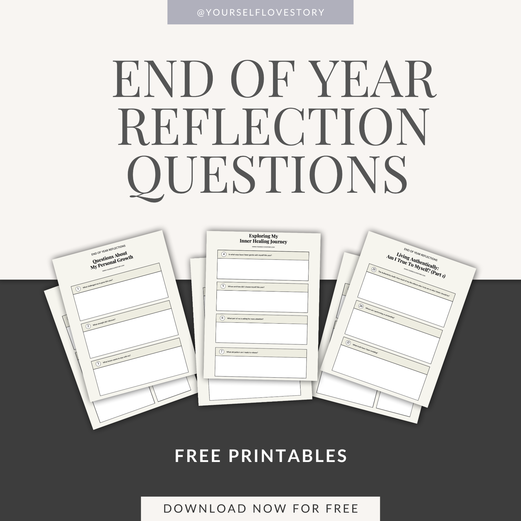 FREE Reflection Questions Printable